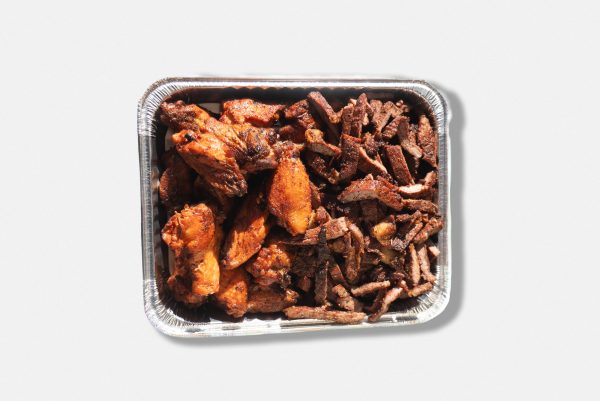Half Tray Beef Suya & Half Tray Chicken Wings